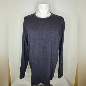 Velvet Size XL Men's Dark Gray Long Sleeve Tee
